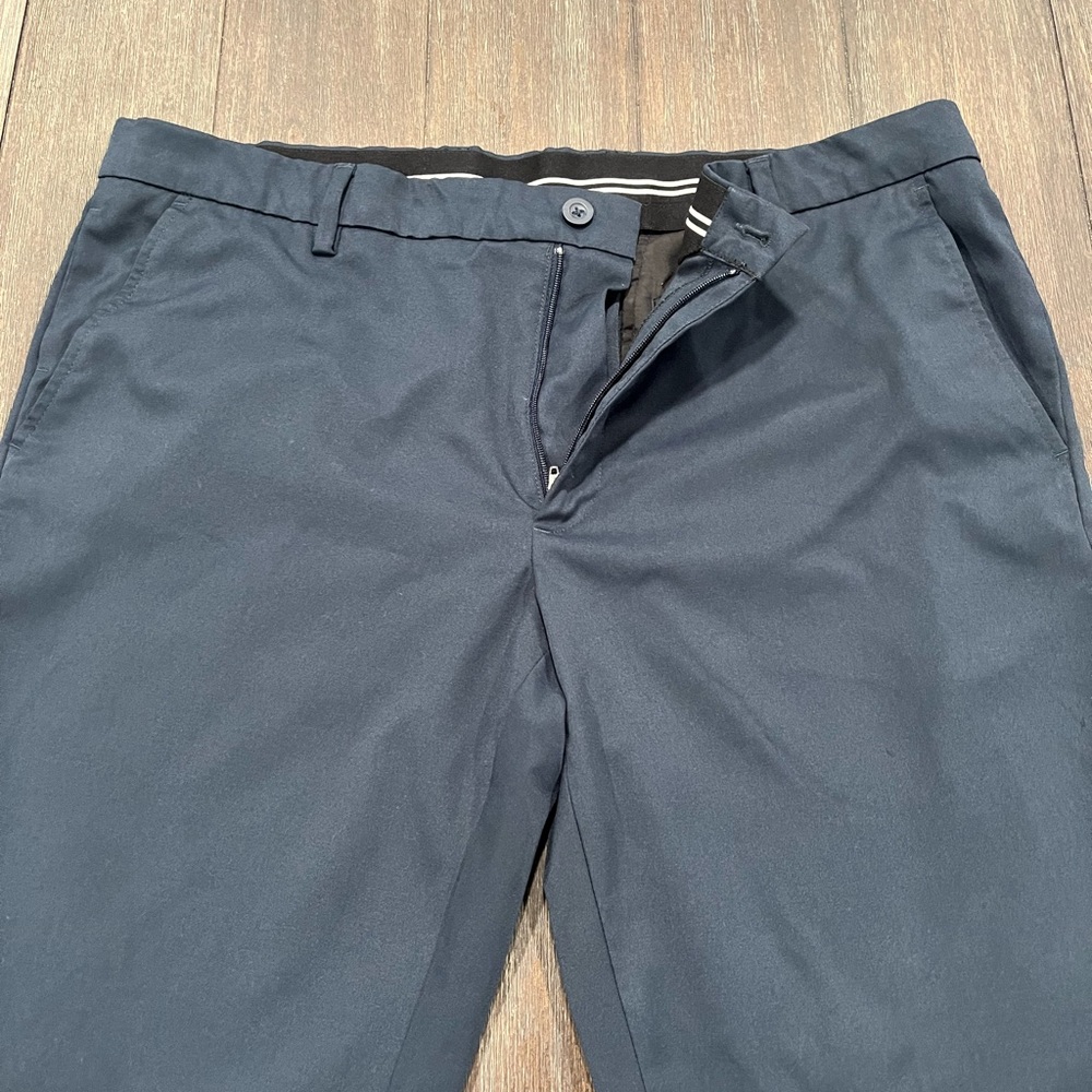 Bundle (2) Amazon Essentials Slim Pants Navy Blue… - image 5